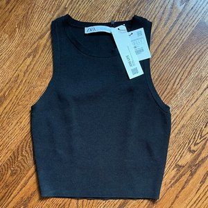 Zara Knit Crop Top, Size Small